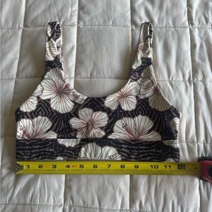 Benoa Floral Scoop bralette swim top
